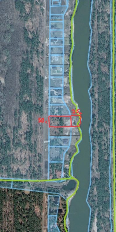 Land for sale for residential construction. Obvodnoy kanal, Vyshhorod. 