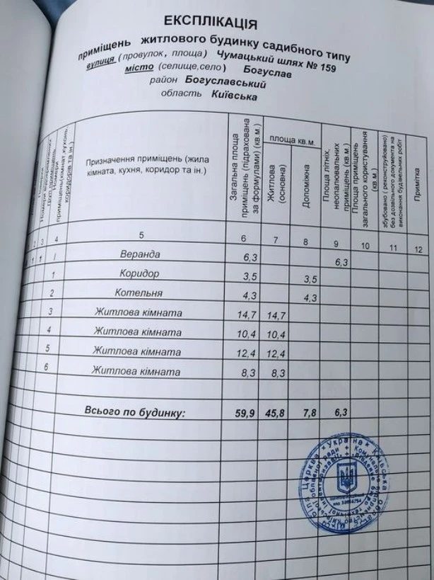 Продажа дома. 3 rooms, 60 m², 1 floor. Богуслав. 