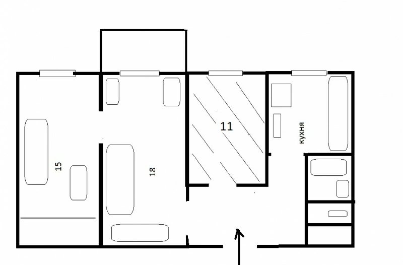 Apartment for rent. 3 rooms, 62 m², 7th floor/10 floors. 14, Boychenka Oleksandra 14, Kyiv. 