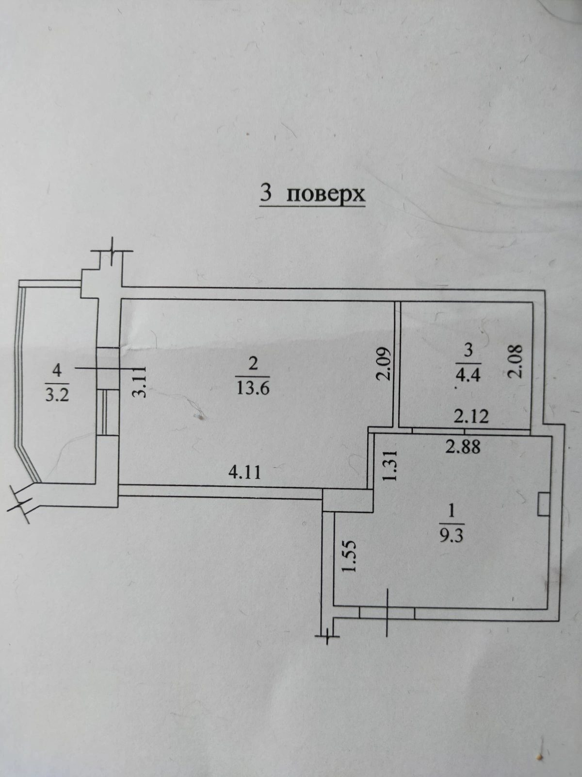 Продаж квартири 1 кімната, 31 m², 3 пов./12 поверхів. 43, Школьная ул., Одеса. 