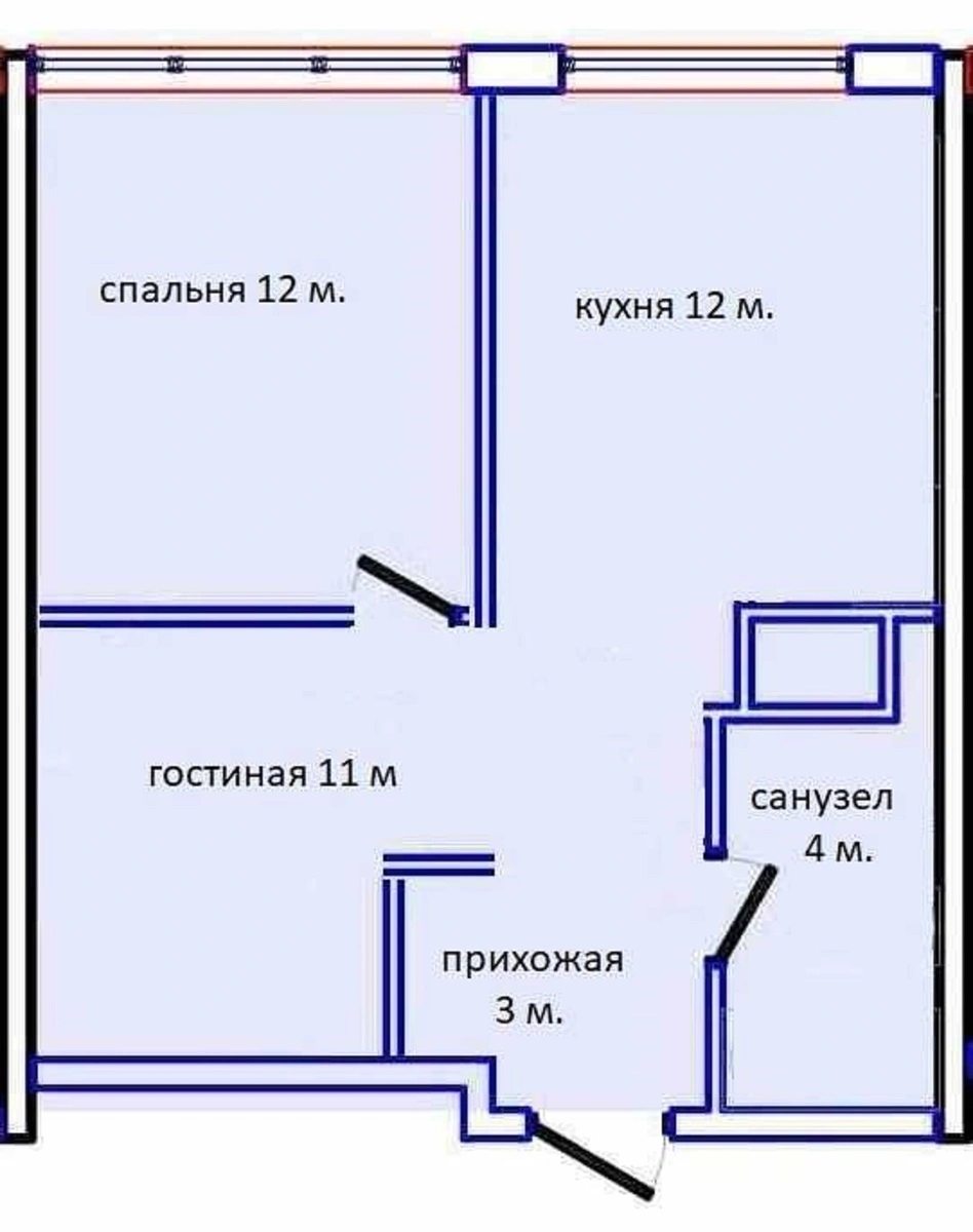 Продаж квартири. 1 room, 42 m², 7th floor/19 floors. 8, Жемчужная ул., Одеса. 
