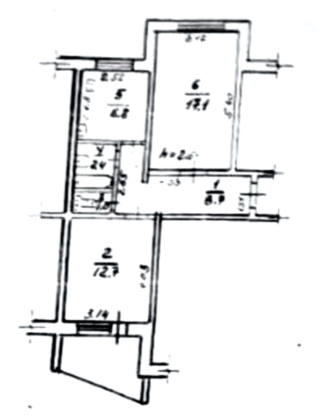 Продаж квартири 2 кімнати, 53 m², 1 пов./9 поверхів. 55, Ильфа и Петрова , Одеса. 