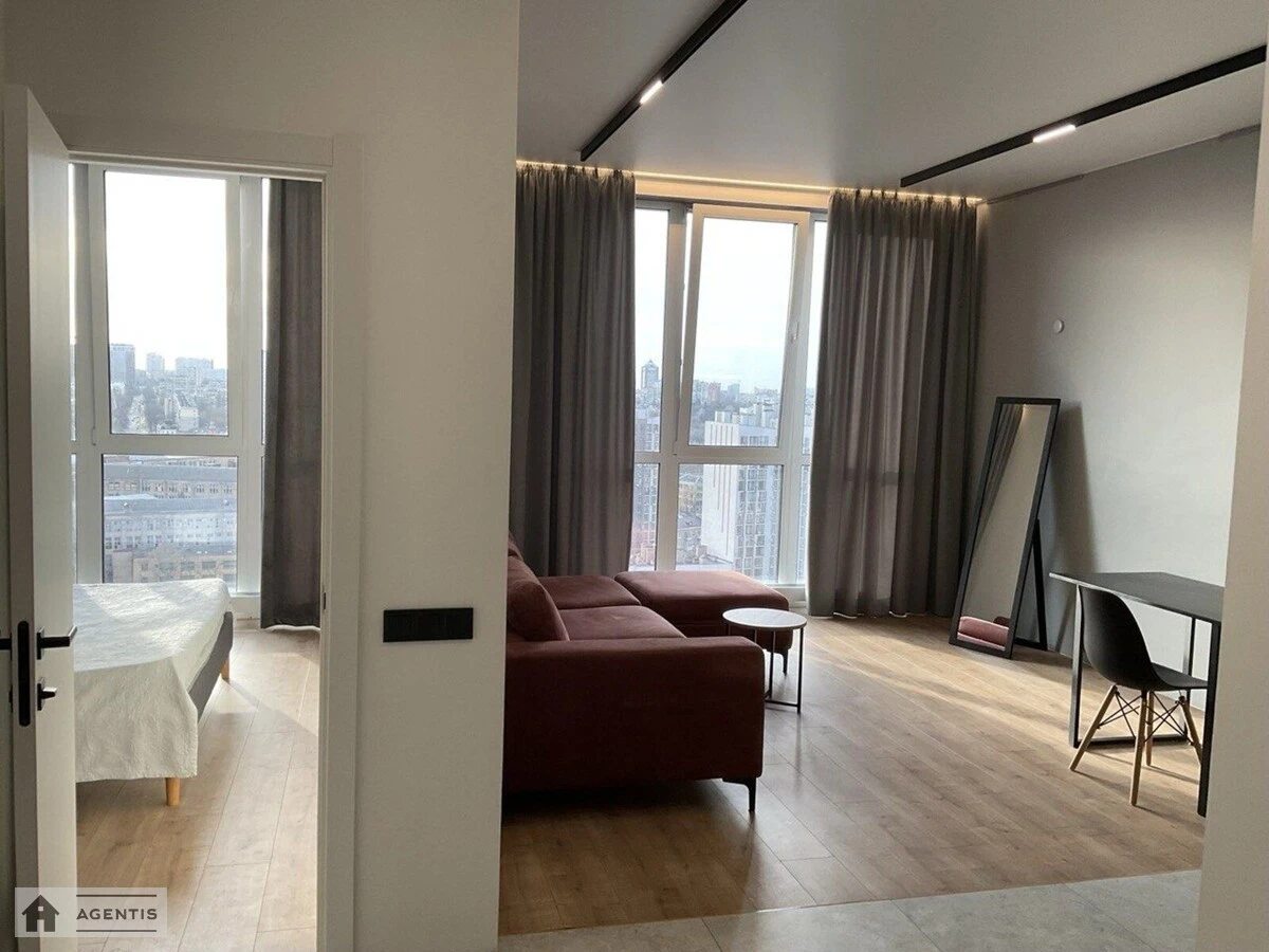 Apartment for rent. 1 room, 52 m², 19 floor/24 floors. 19, Mykoly Pymonenka vul., Kyiv. 