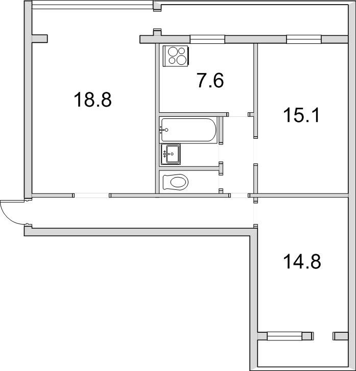 Продаж квартири. 3 rooms, 74 m², 5th floor/9 floors. 24, Жукова Маршала 24, Київ. 