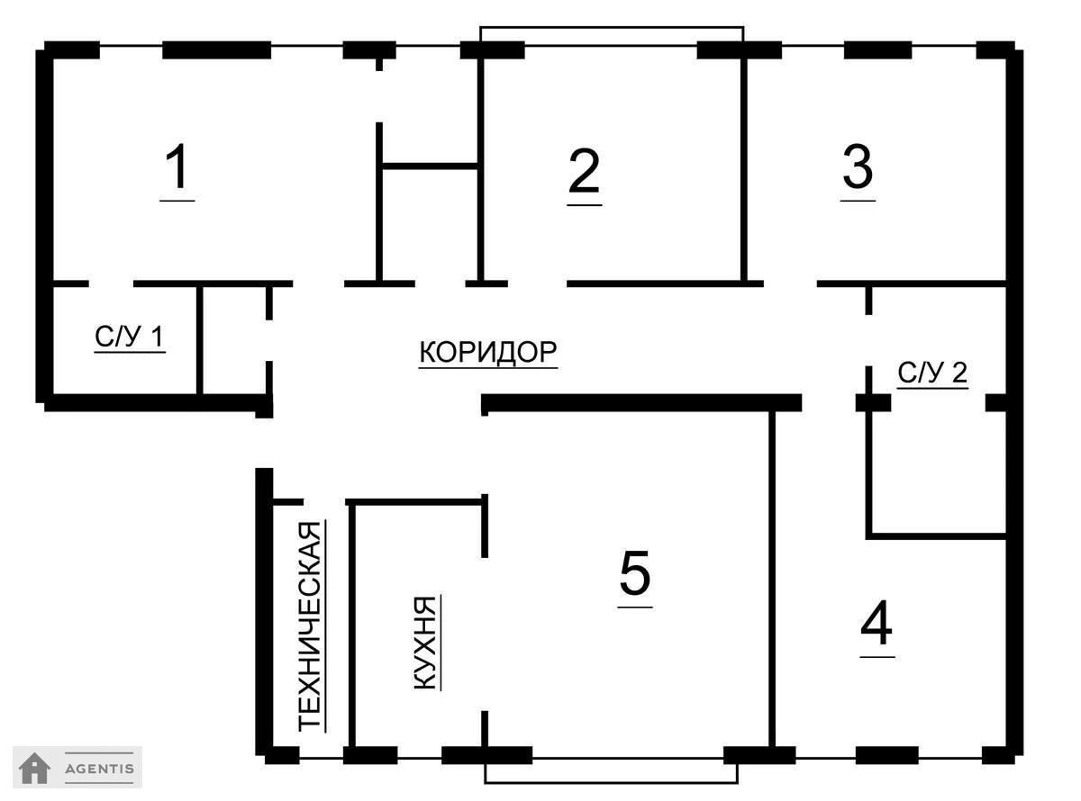 Здам квартиру 5 кімнат, 177 m², 2 пов./4 поверхи. 38, Воздвиженська 38, Київ. 