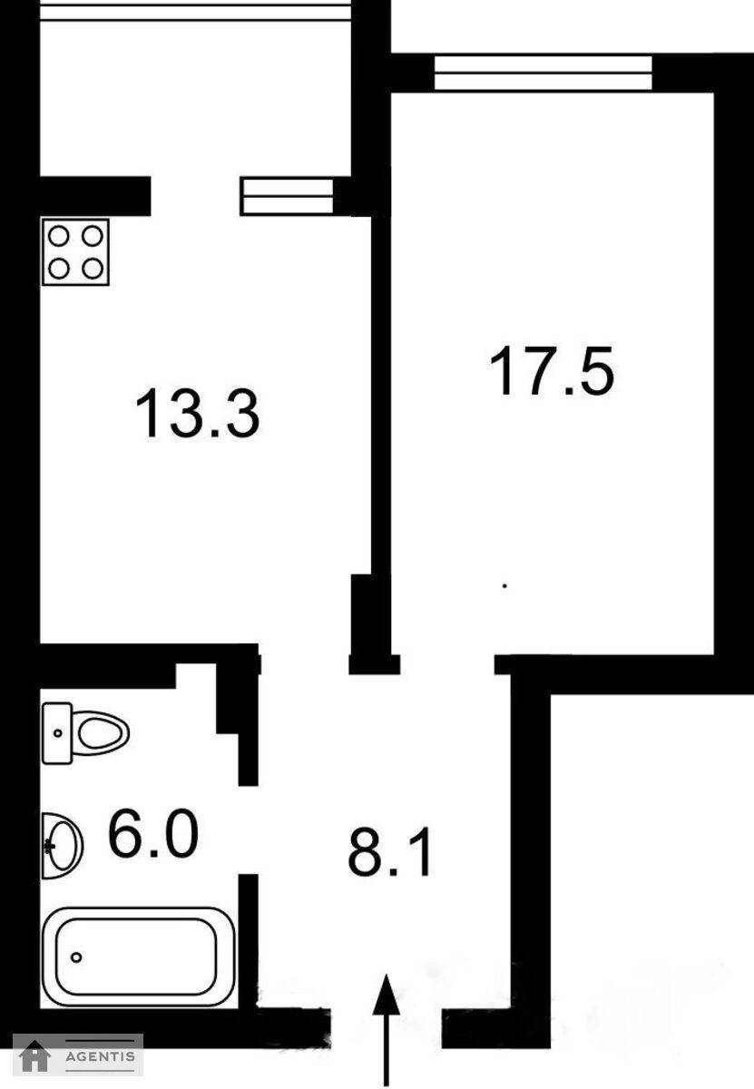 Сдам квартиру. 1 room, 50 m², 20 floor/21 floors. 14, Демиевская 14, Киев. 